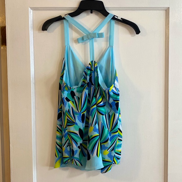 Kaari Blue Bow-Back Top- Size M - Picture 4 of 5